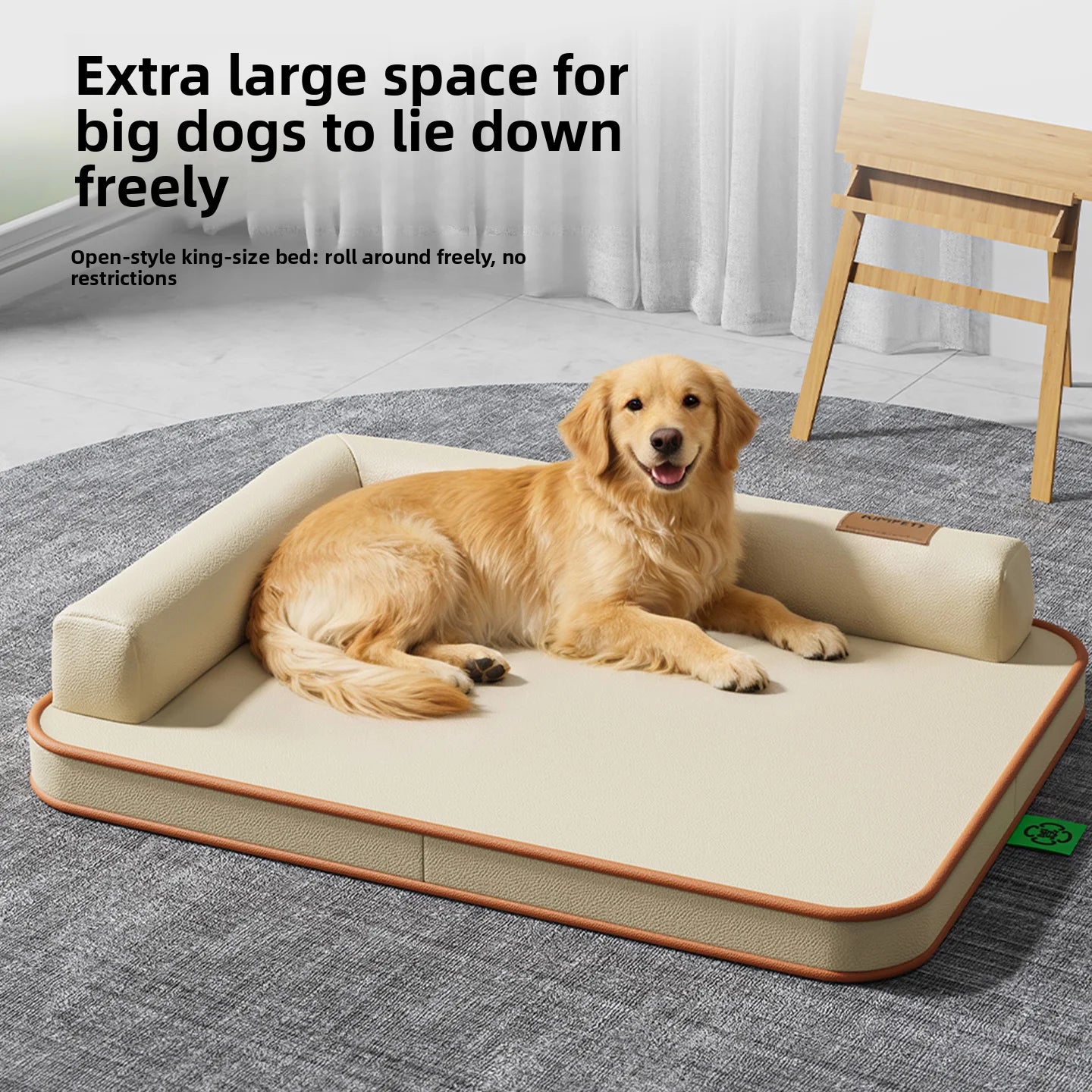 Dog mat suitable for all seasons, medium-sized and large waterproof and tear resistant dog bed, summer removable and washable do